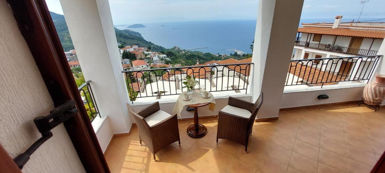 Horizon Studios With Sea View - Free Parking Glossa Exterior foto