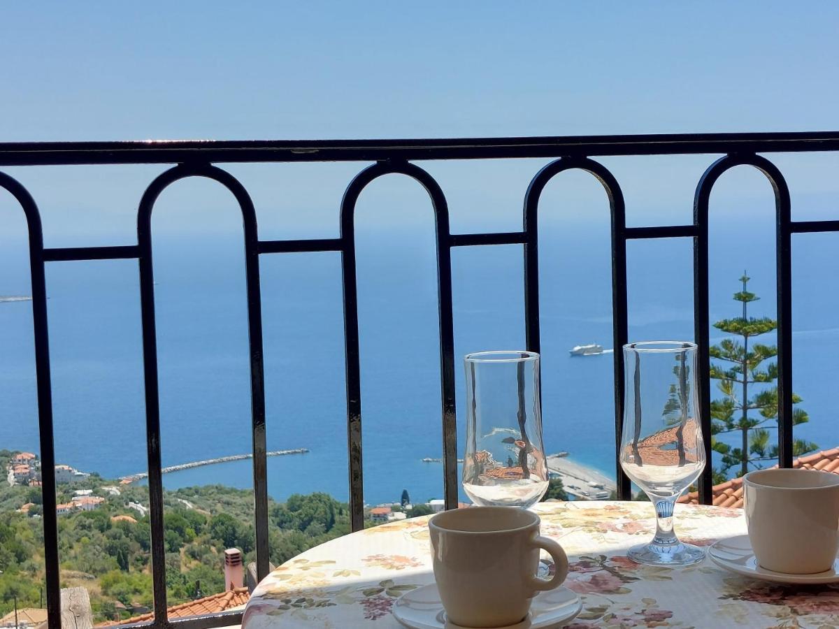Horizon Studios With Sea View - Free Parking Glossa Exterior foto