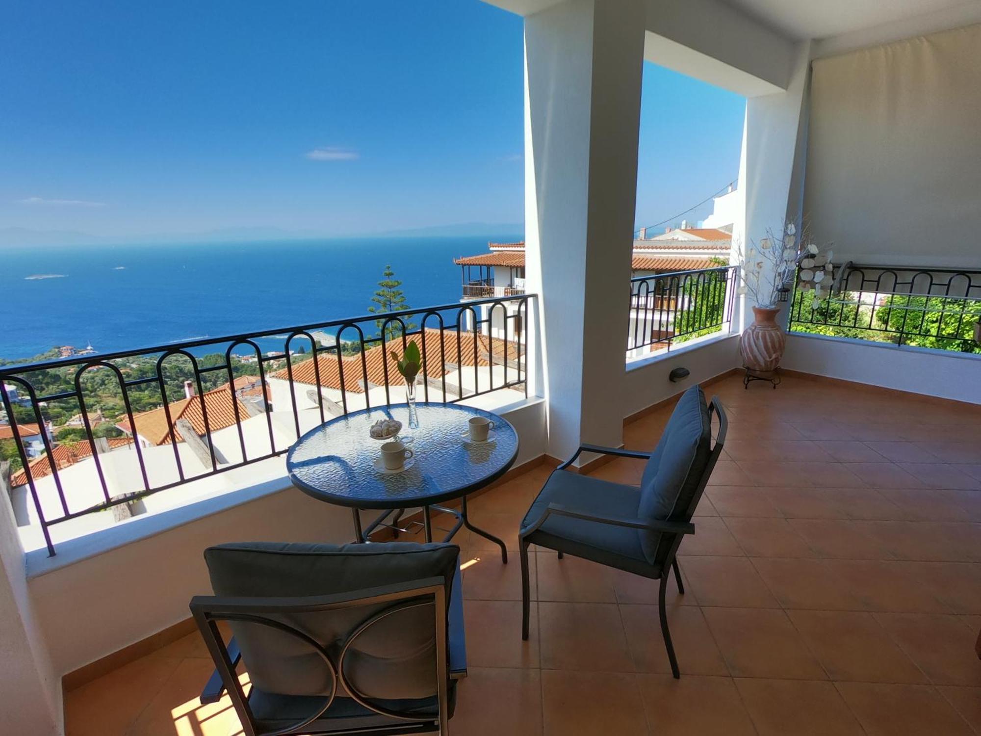 Horizon Studios With Sea View - Free Parking Glossa Exterior foto