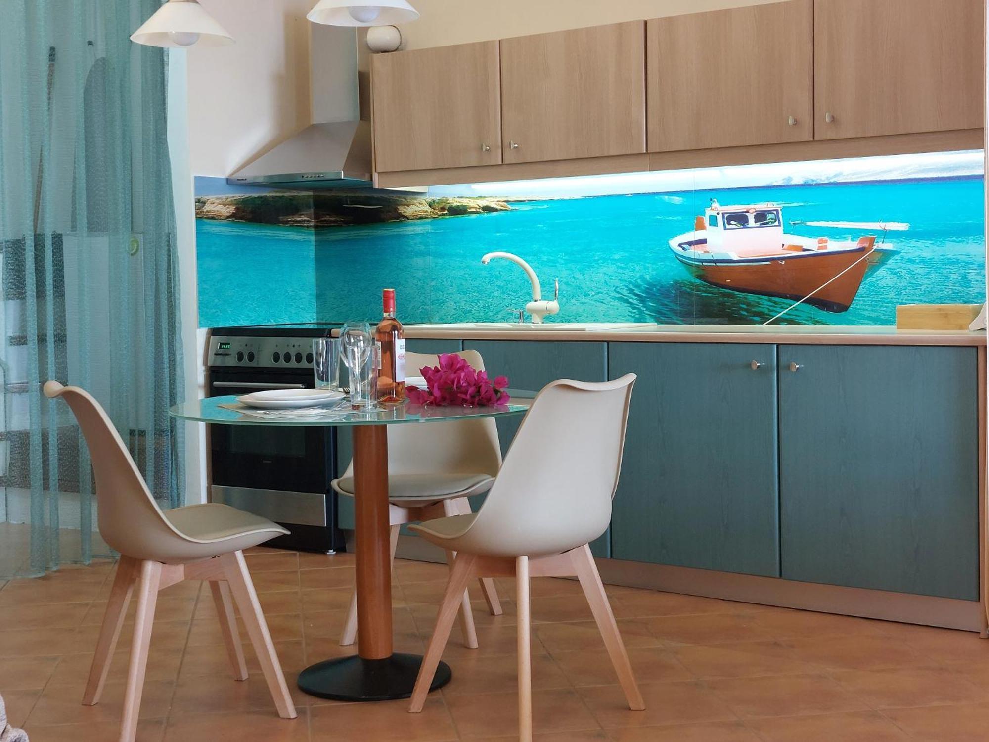 Horizon Studios With Sea View - Free Parking Glossa Exterior foto