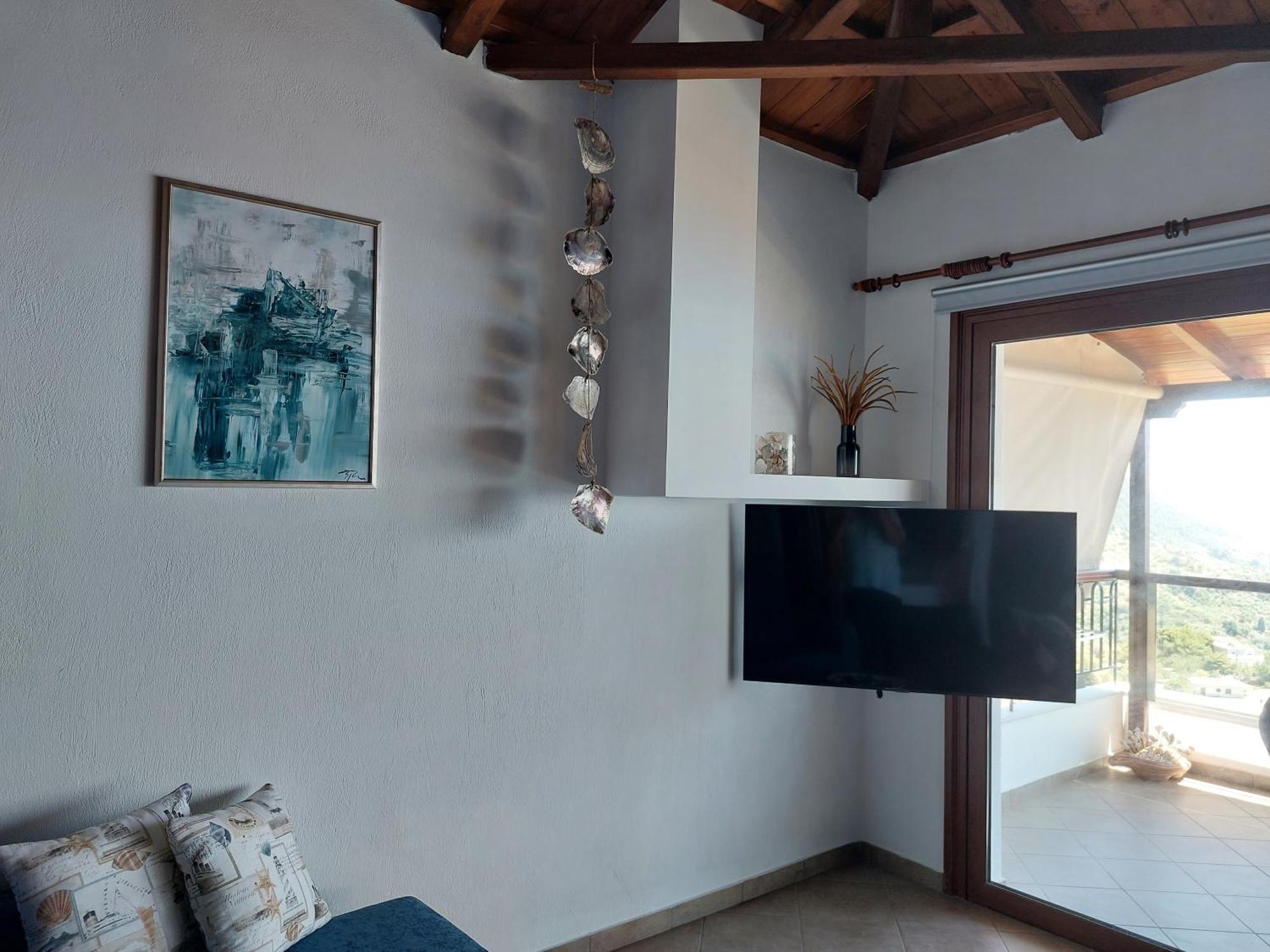 Horizon Studios With Sea View - Free Parking Glossa Exterior foto